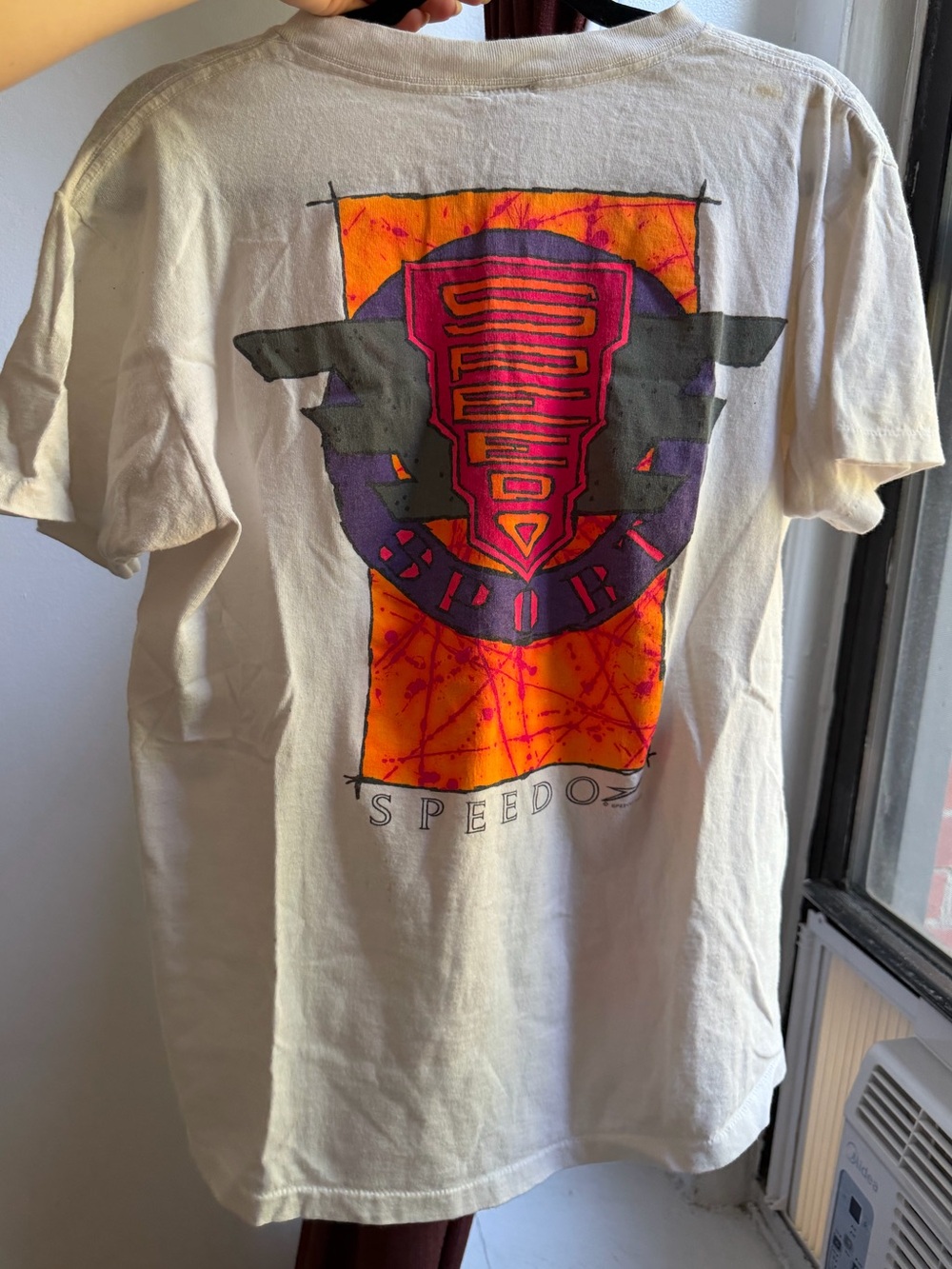 Vintage Speedo White Graphic Logo T-Shirt